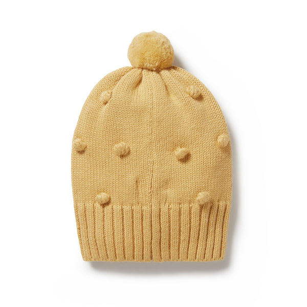 "Wilson & Frenchy" - Knitted Bauble Beanie - Dijon
