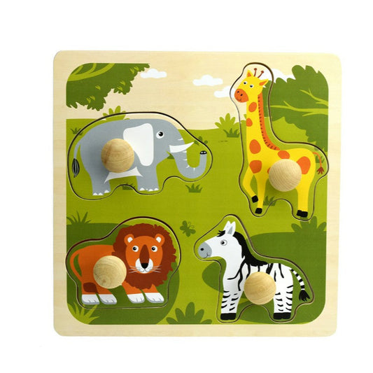 "Kaper Kidz" - Large Peg Puzzle - Safari