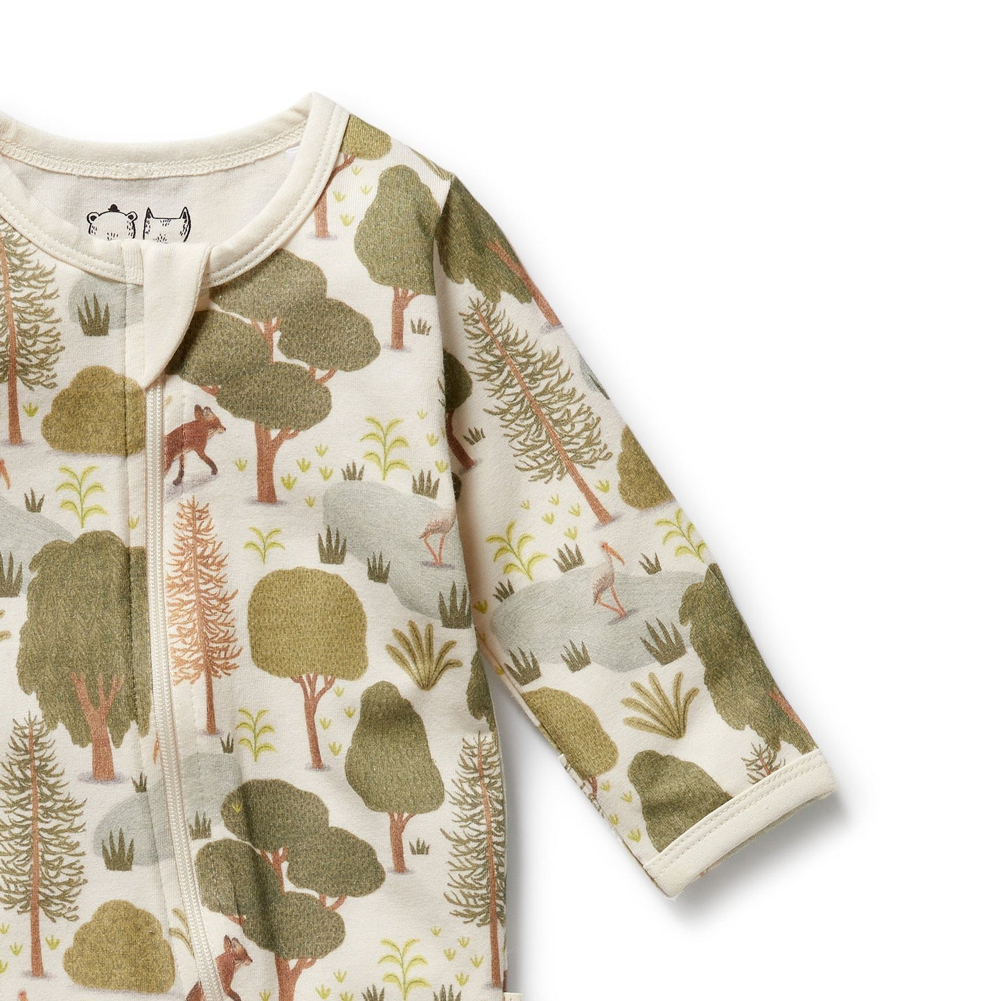 "Wilson & Frenchy" - Little Trees Organic Zipsuit w/feet