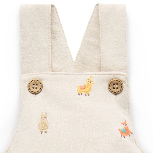 "Purebaby" - Llama Broderie Overall