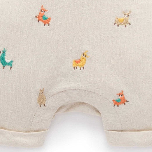 "Purebaby" - Llama Broderie Overall