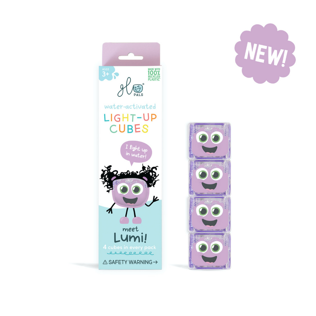 "Glo Pals" Water Activated Light Up Cubes (NEW DESIGN) Little Loves