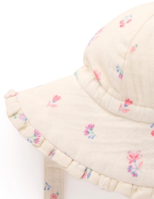 "Purebaby" - Marigold Ruffle Sunhat