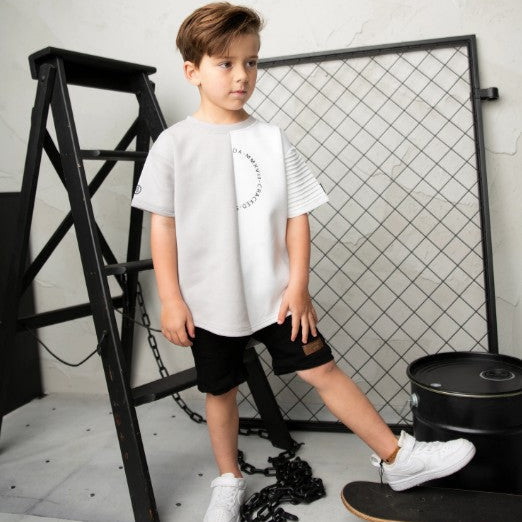 "Cracked Soda" - Mason Denim Shorts - Black