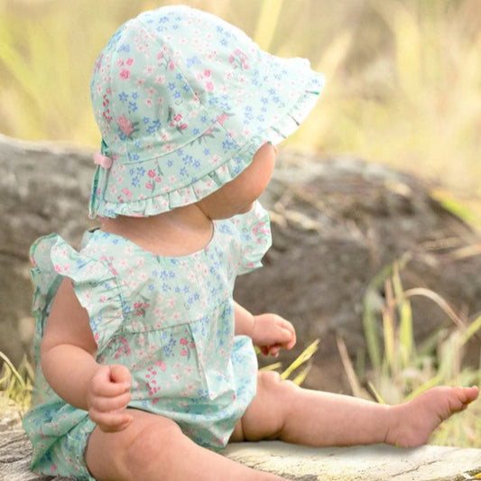 "Toshi" - Matilda Romper - Acacia Mint