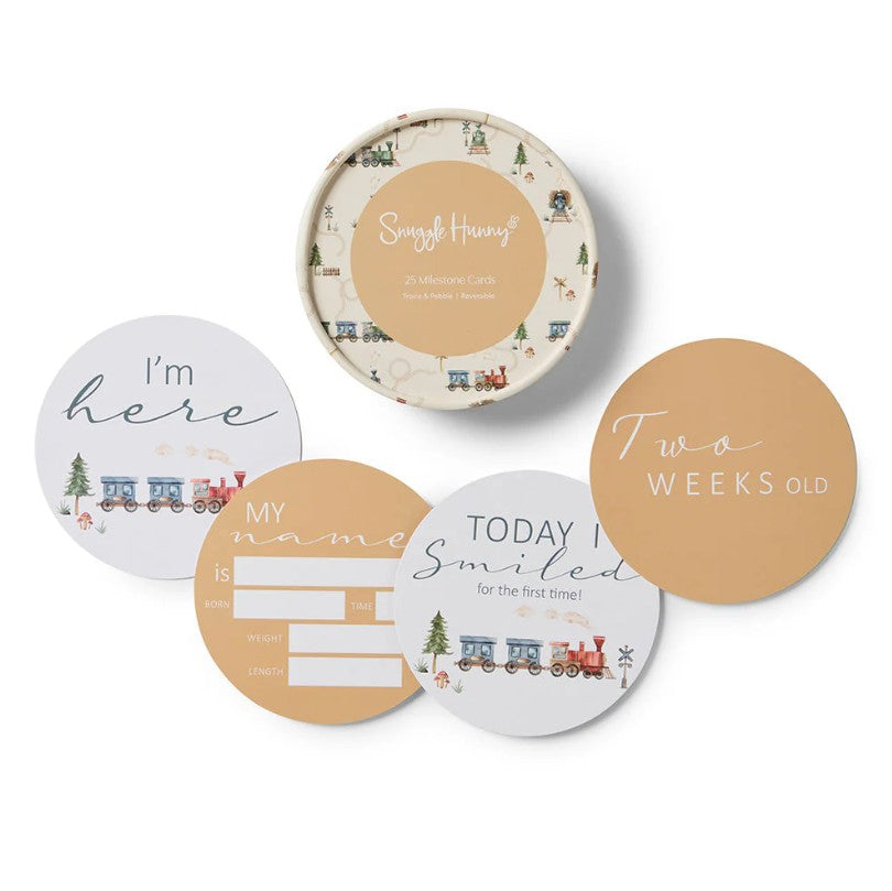"Snuggle Hunny" - Reversible Milestone Cards