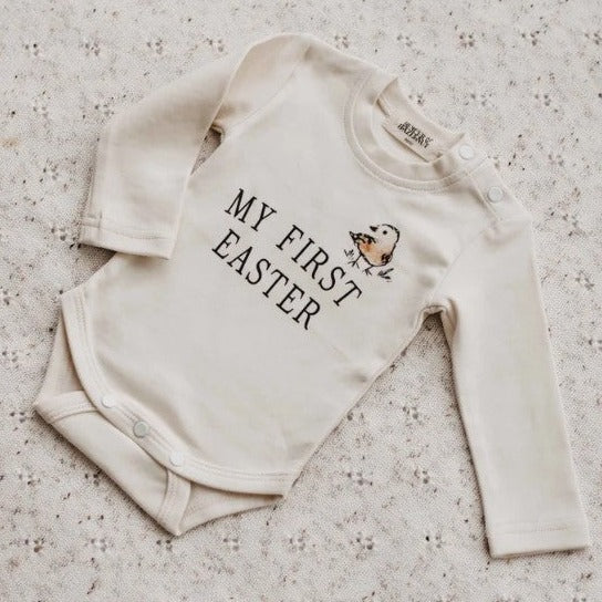 "Easter 2024" - B&H L/S Bodysuit - My First Easter (Chick)