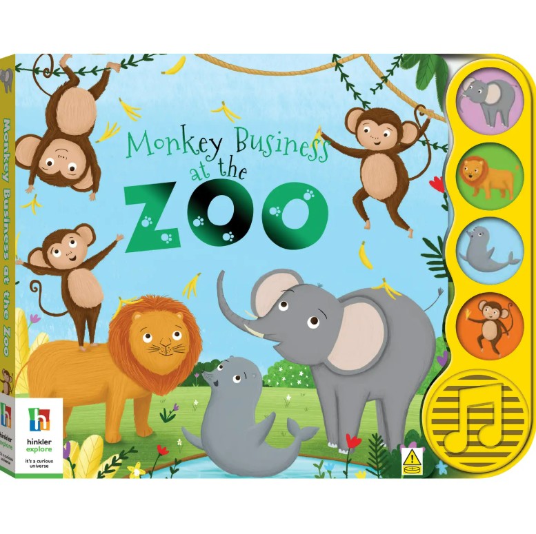 "Hinkler" - Sound Book - Monkey Business at the Zoo