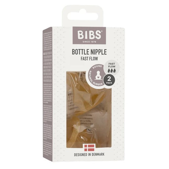 "BIBS" - Glass Bottle Replacement Nipples (2pk)