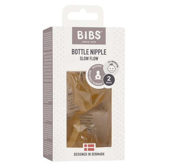 "BIBS" - Glass Bottle Replacement Nipples (2pk)