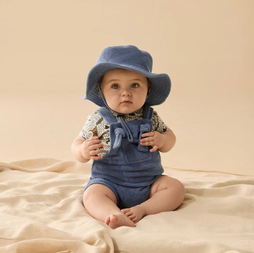 "Wilson & Frenchy" - Organic Terry Overall - Deep Blue