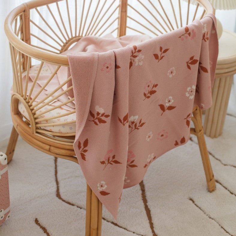 "Fox & Fallow" - Blanket - Peony