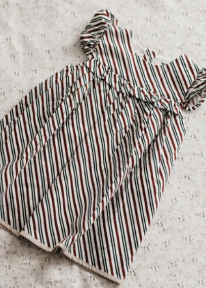 "Christmas" - Bencer & Hazelnut Peppermint Stipe Playsuit/Dress