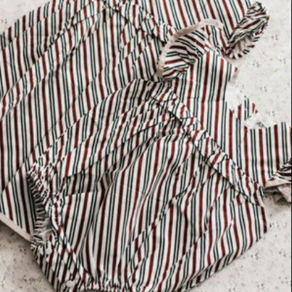 "Christmas" - Bencer & Hazelnut Peppermint Stipe Playsuit/Dress