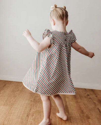 "Christmas" - Bencer & Hazelnut Peppermint Stipe Playsuit/Dress