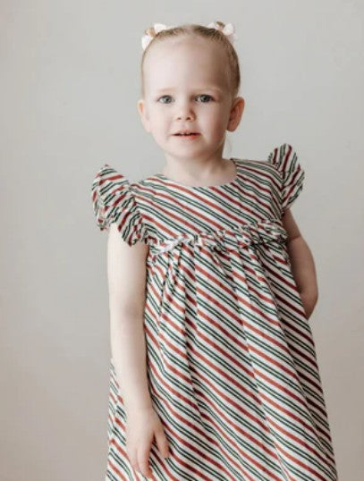 "Christmas" - Bencer & Hazelnut Peppermint Stipe Playsuit/Dress