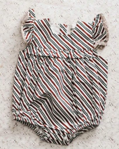 "Christmas" - Bencer & Hazelnut Peppermint Stipe Playsuit/Dress