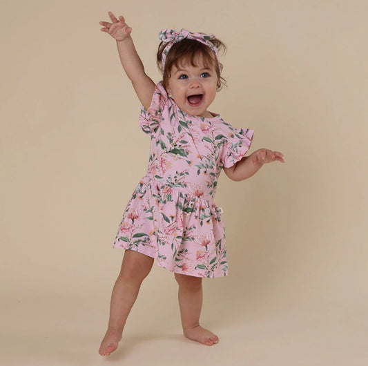 "Snuggle Hunny" - Dress - Pink Wattle