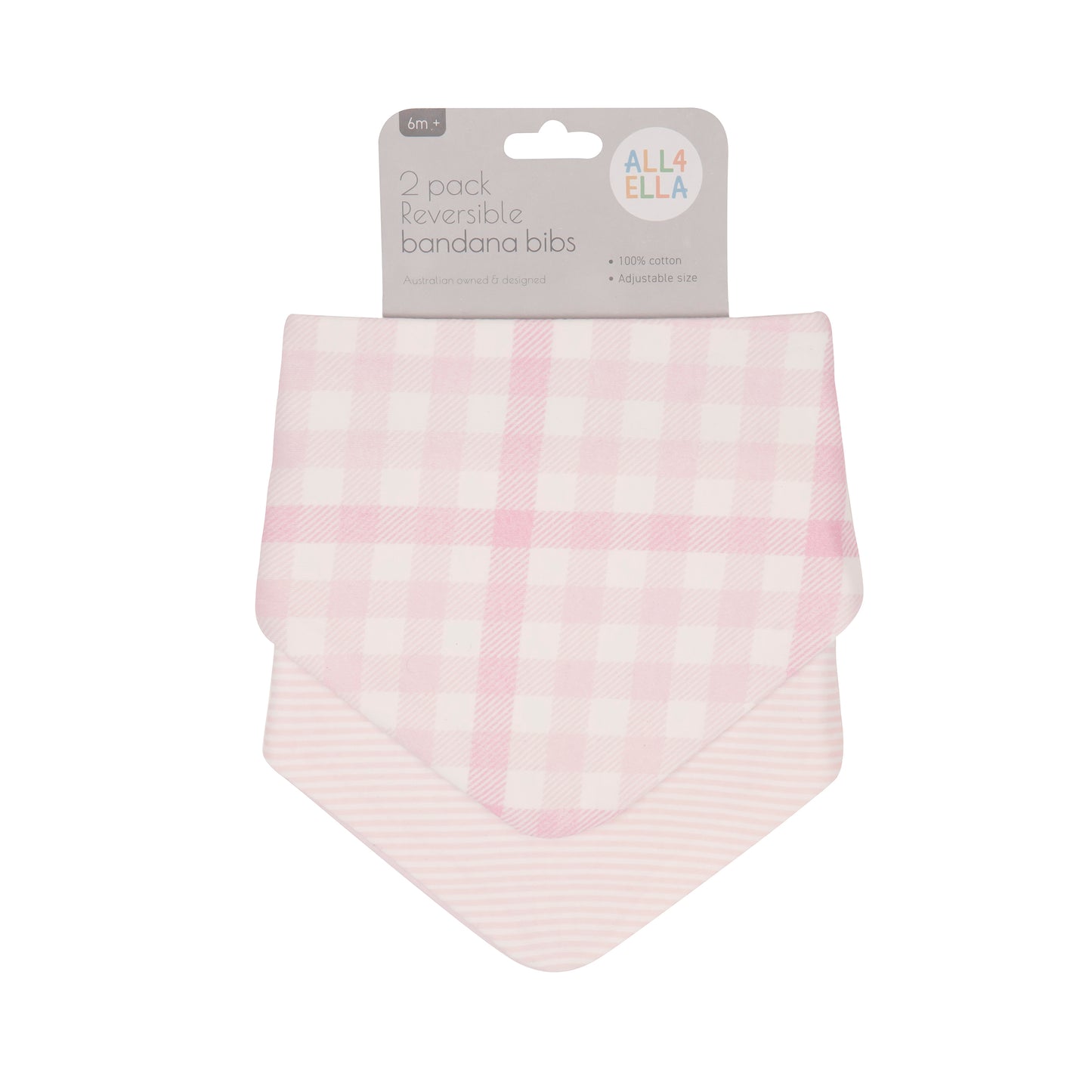 "All4Ella" - Reversible Bandana Bibs