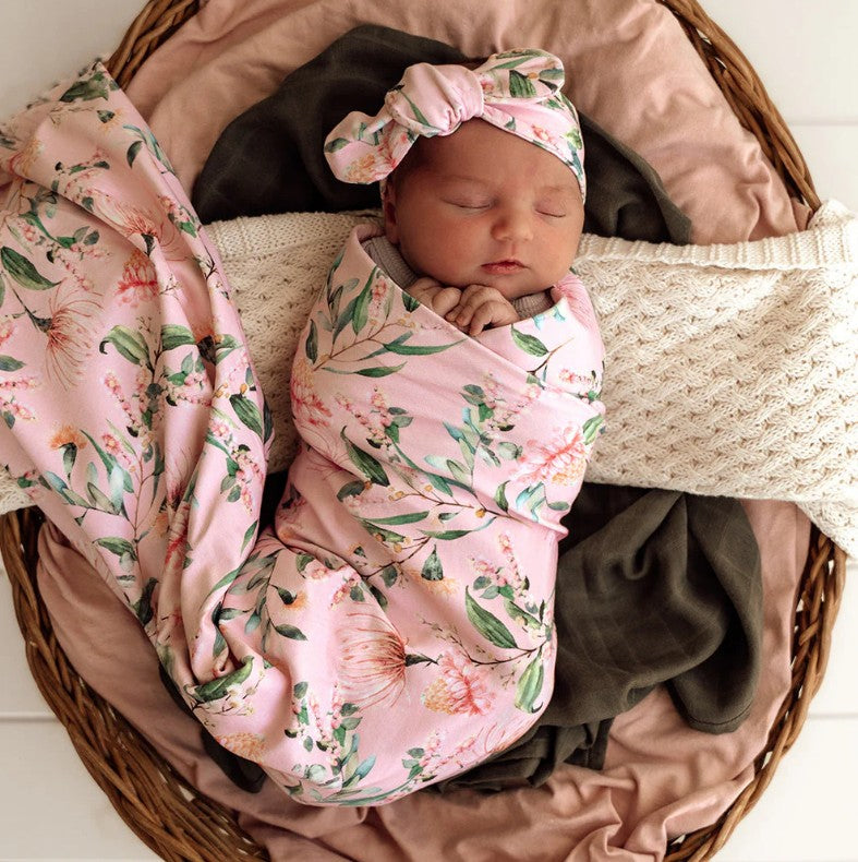 "Snuggle Hunny" - Baby Jersey Wrap Sets