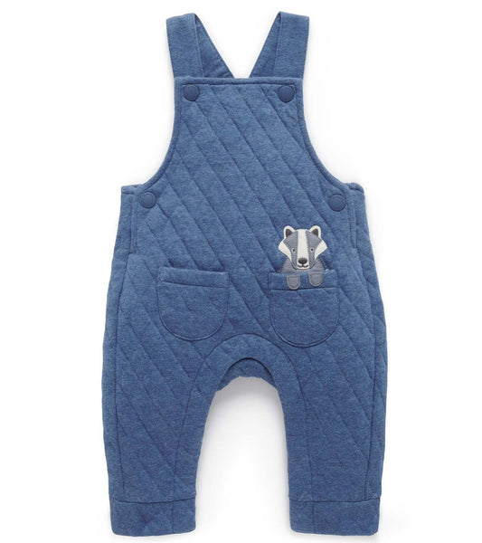 "Purebaby" - Quilted Overall - Badger