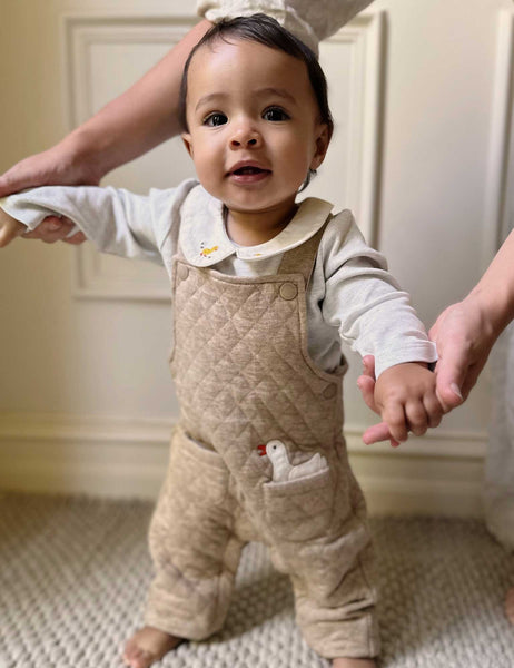 "Purebaby" - Quilted Overall - Duck