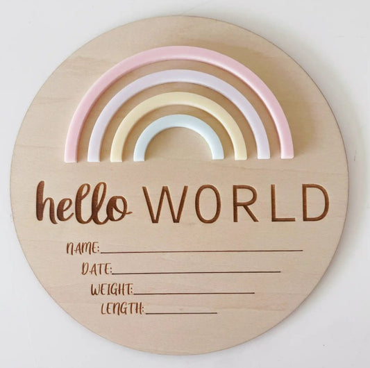 "Timber Tinkers" - Hello World Rainbow - Sorbet