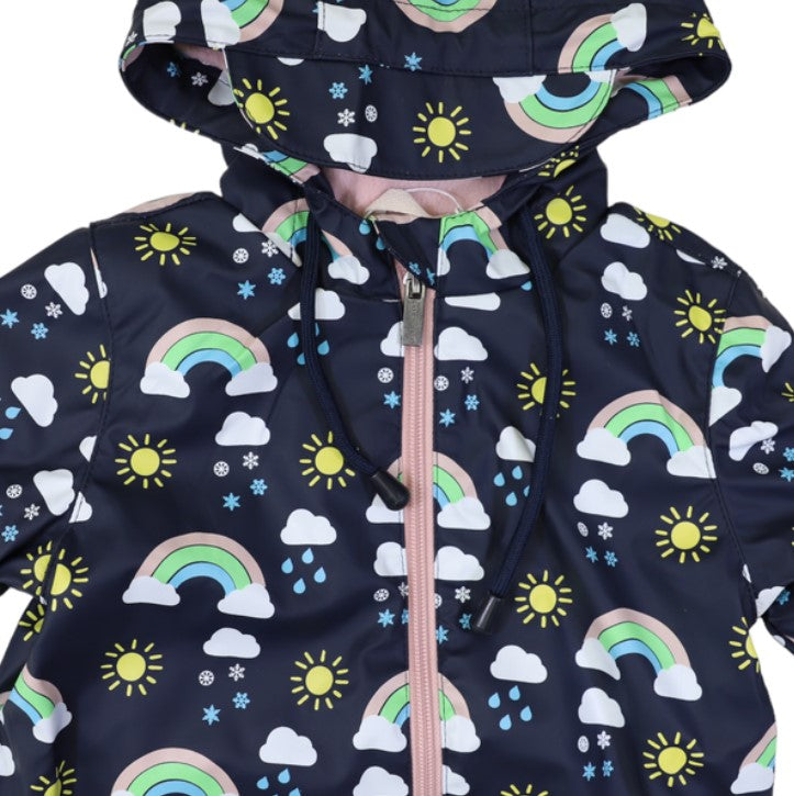 "Korango" - Rainsuit - Rainbows - Peacoat