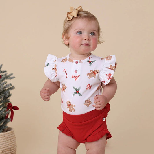 "Christmas" - Snuggle Hunny Bloomers - Red