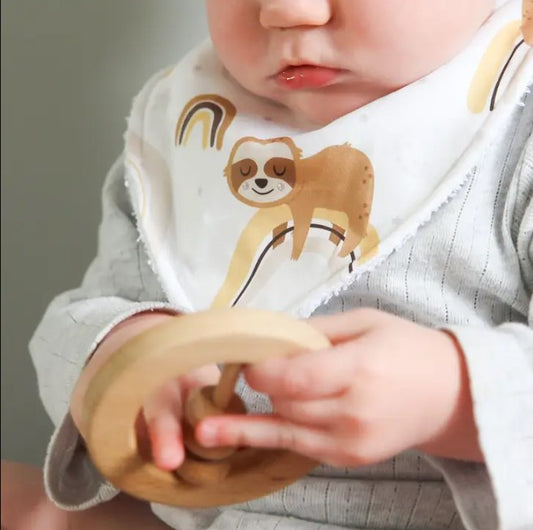 "Finished with a Kiss” - Handmade Baby Bibs