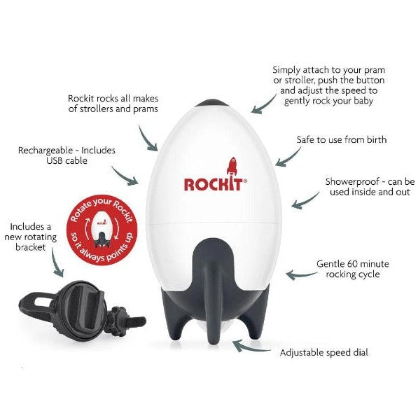 "Rockit" Portable Pram Rocker - Rechargeable