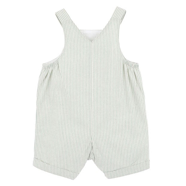 "Bebe" - Roman Green Stripe Overalls