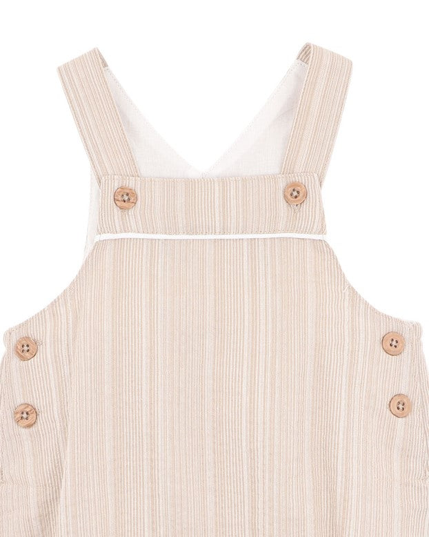 "Bebe" - Roman Stone Stripe Overalls
