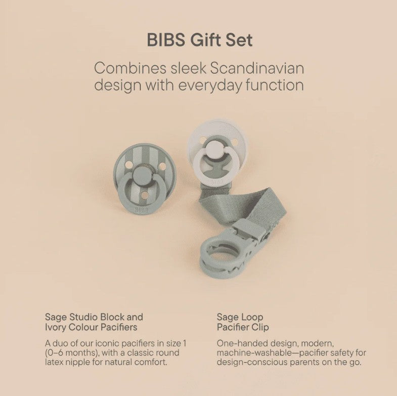"BIBS" -Gift Set - Colour Dummy & Loop Set
