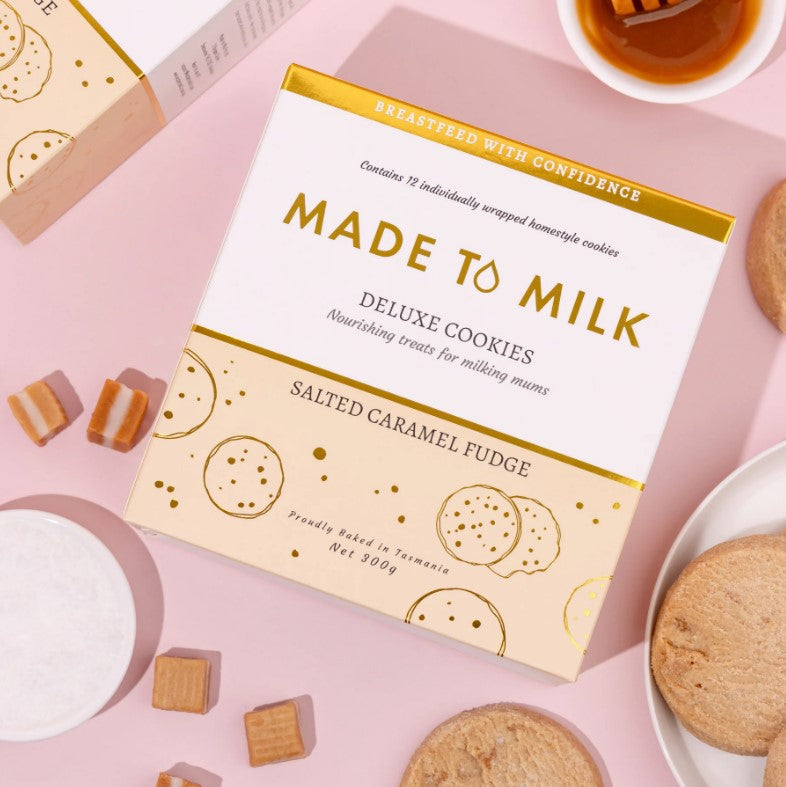 "Made to Milk" - Lactation Cookies - Salted Caramel Fudge