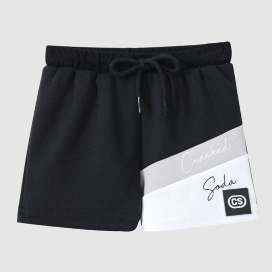 "Cracked Soda" - Sammy Multi Short - Black