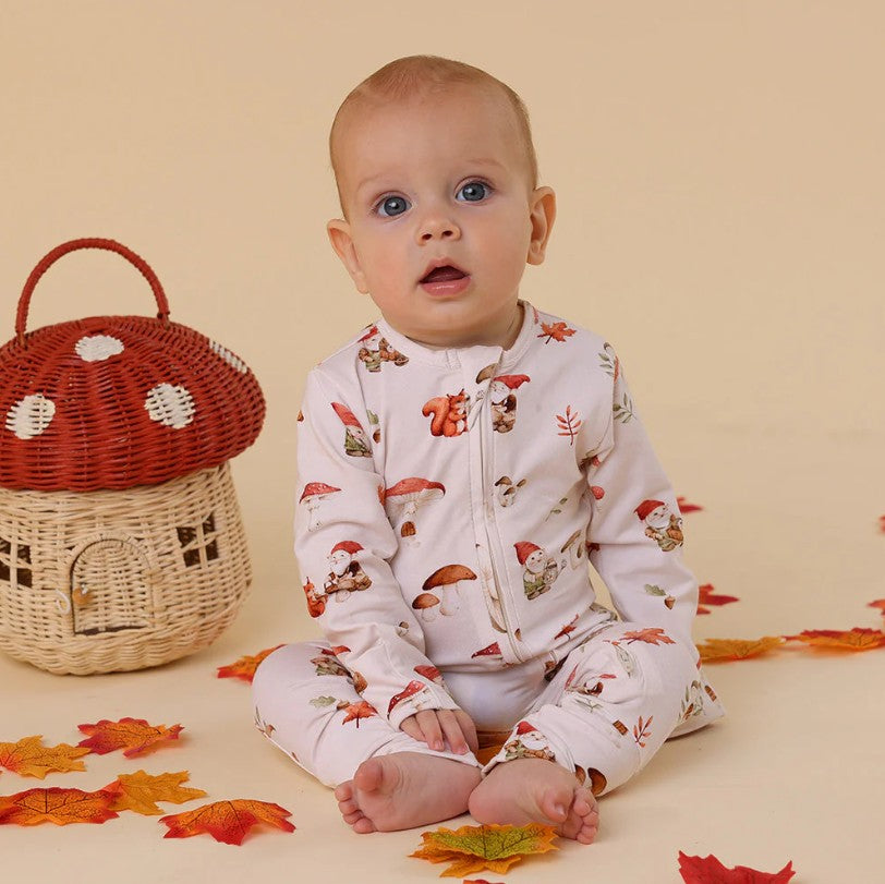 "Snuggle Hunny" - Convertible Snugglesuit - Gnomes