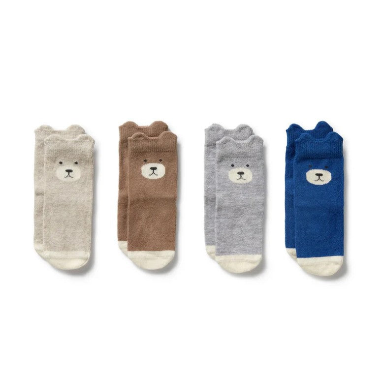 "Wilson & Frenchy" - 4 Pack Organic Baby Socks