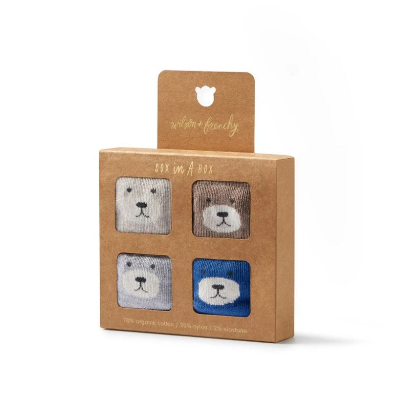 "Wilson & Frenchy" - 4 Pack Organic Baby Socks