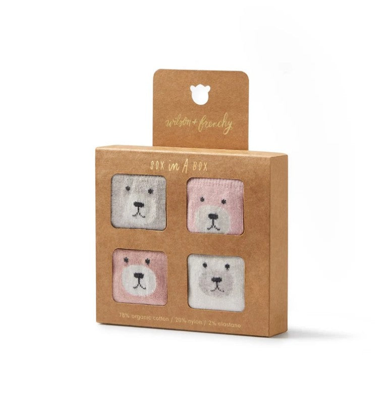 "Wilson & Frenchy" - 4 Pack Organic Baby Socks