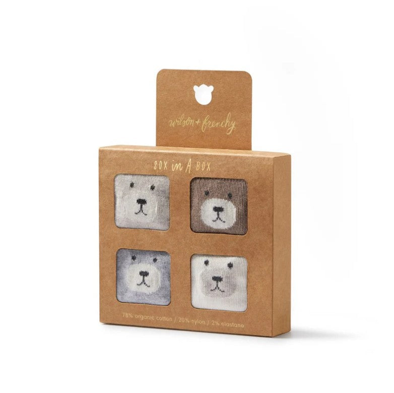 "Wilson & Frenchy" - 4 Pack Organic Baby Socks