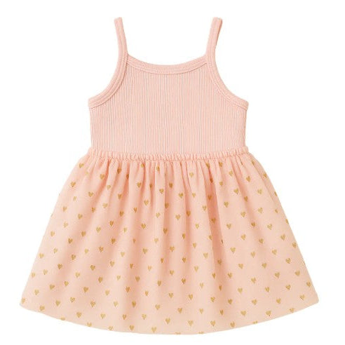 "Confetti Kidz" - Ribbed Tulle Dress - Soft Petal