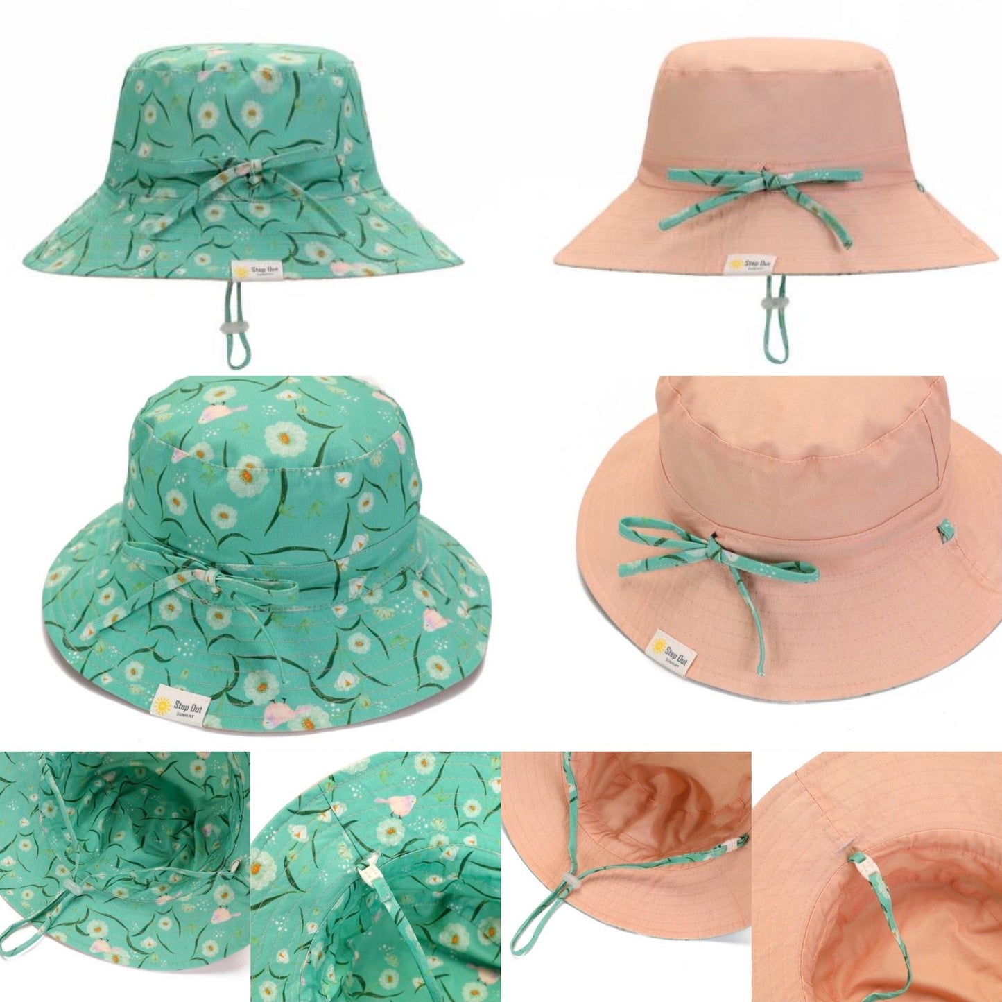 "Step Out Sunhat" - Reversible Sunhat