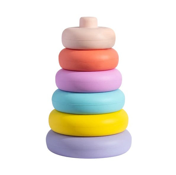 "Playground" - Silicone Stacking Tower - Sorbet Ring