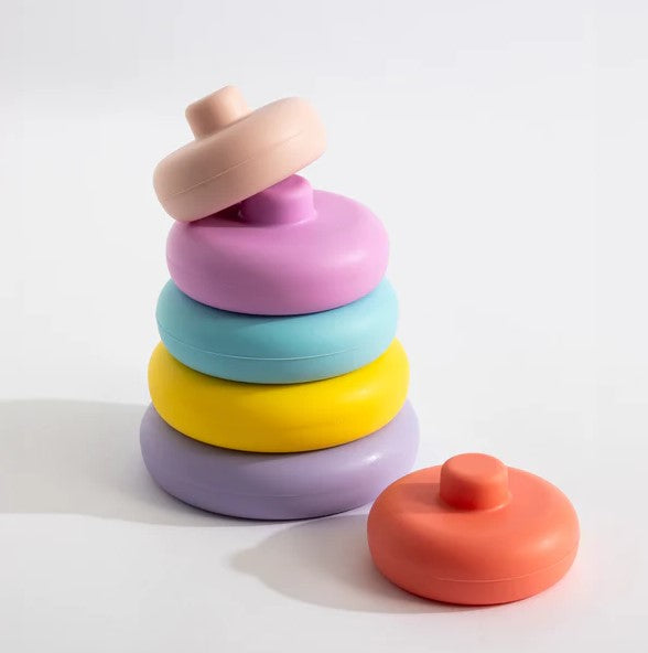 "Playground" - Silicone Stacking Tower - Sorbet Ring