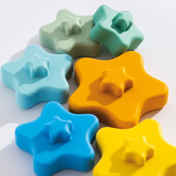 "Playground" - Silicone Stacking Tower - Sorbet Star
