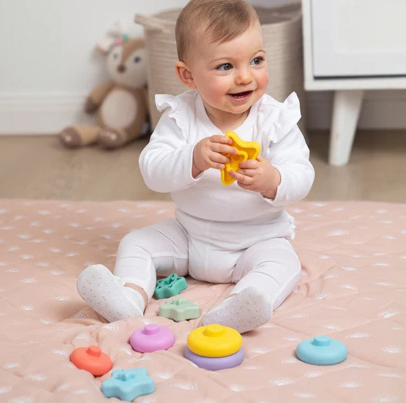 "Playground" - Silicone Stacking Tower - Sorbet Star