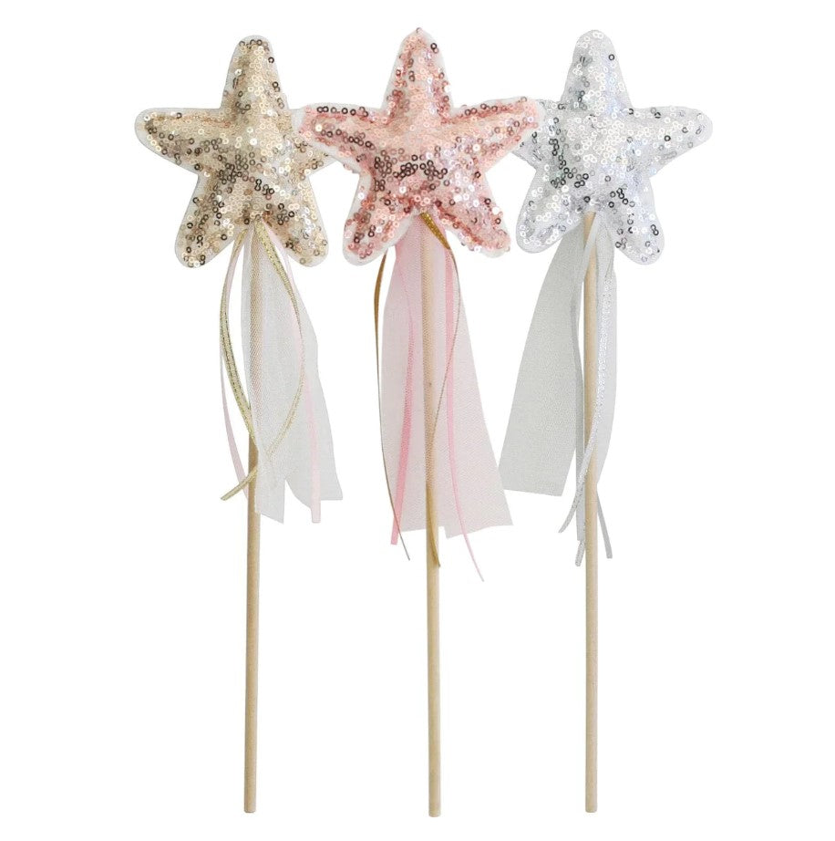 "Alimrose" - Sequin Star Wands