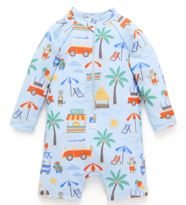 "Purebaby" - Swim Sunsuit - Cancun Print