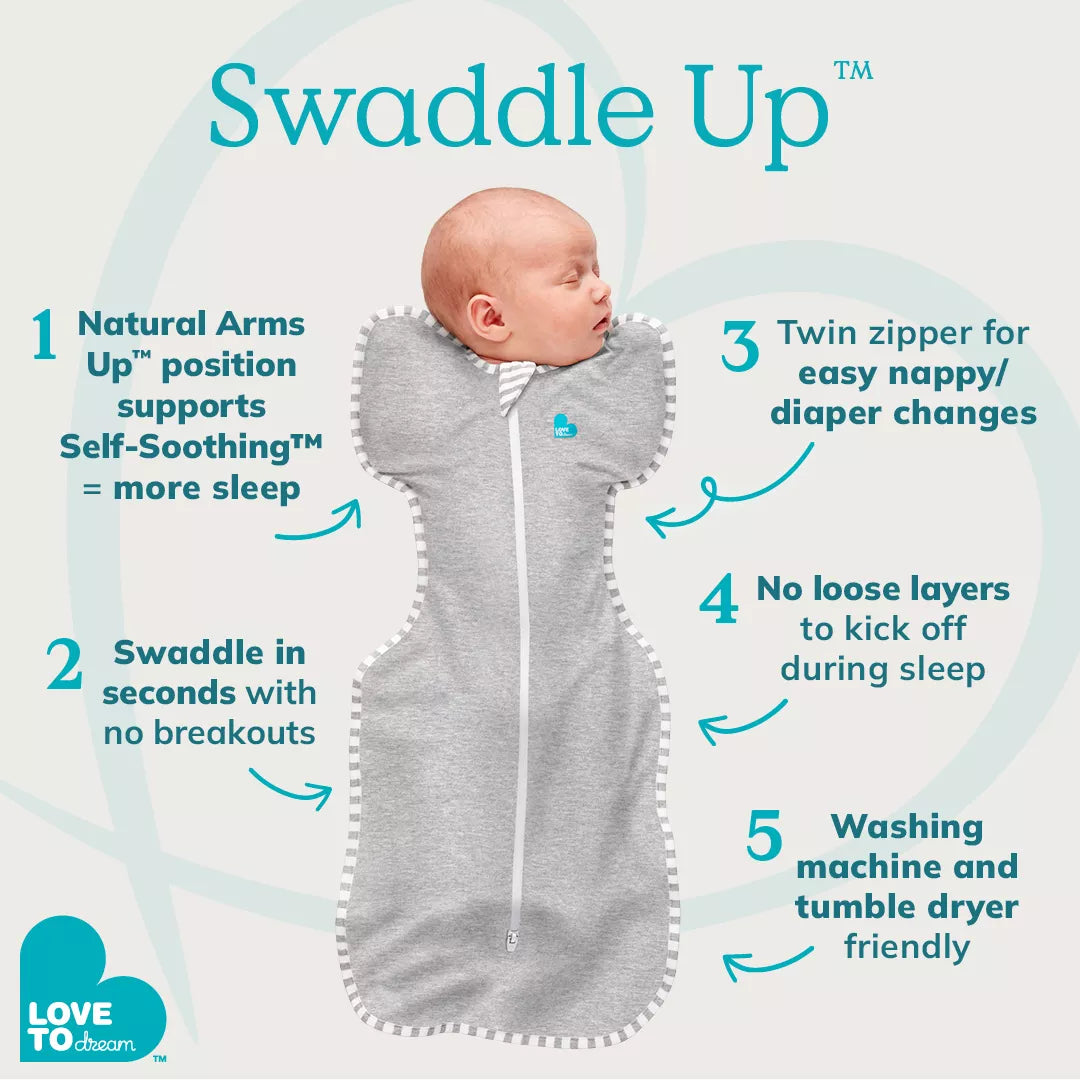 "Love To Dream" - Swaddle UP Original - 1.0 TOG - Dusty Pink